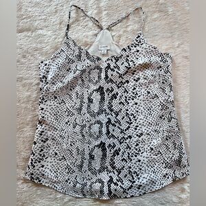 J. Crew Monochrome Snake Print Camisole